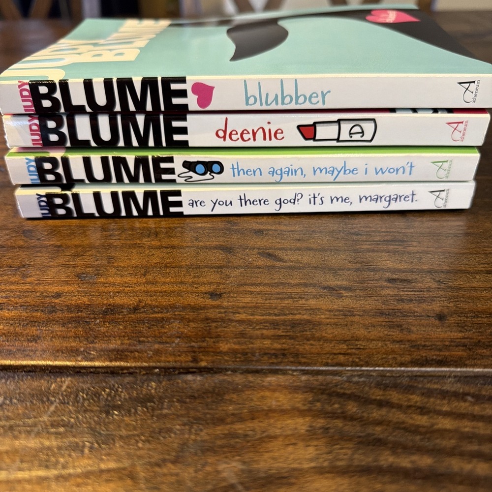 Judy Blume Book Lot 4 Are You There God Deenie Blubber Then Again Maybe
